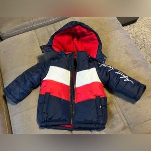 Baby Boys Chevron Colorblock Puffer Coat